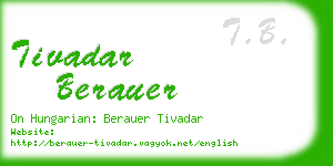 tivadar berauer business card